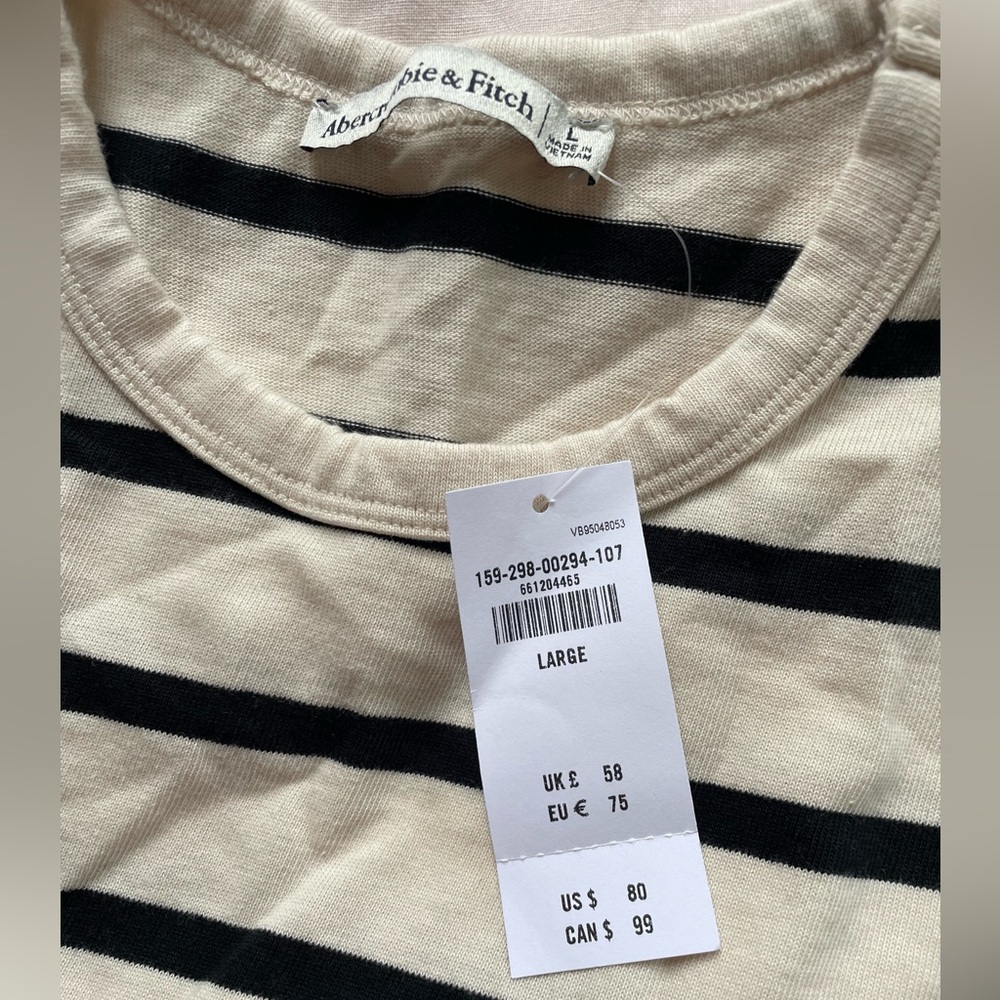 Abercrombie & Fitch striped maxi t-shirt dress - Picture 4 of 4